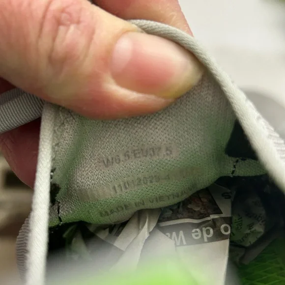 OOFOS Gray Athletic Sneakers with Green Insole - Picture 5 of 5